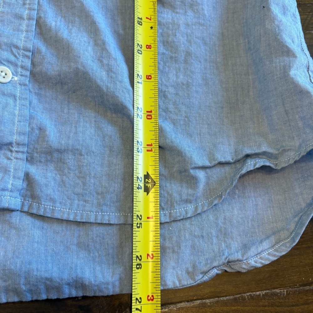 Taylor Stitch Blue Button Down Shirt Sleeve Shirt Mens XS Casual Cotton Coastal - Picture 6 of 6